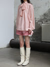 INTO THE EAST 25 Autumn/Winter Lace-Up Silk Top/Shirt/Embroidered Button Tussah Silk Vest/Shorts ITE-E1DGAW022PK22PT-FEN Pants (E1DGAW019PK20TP)